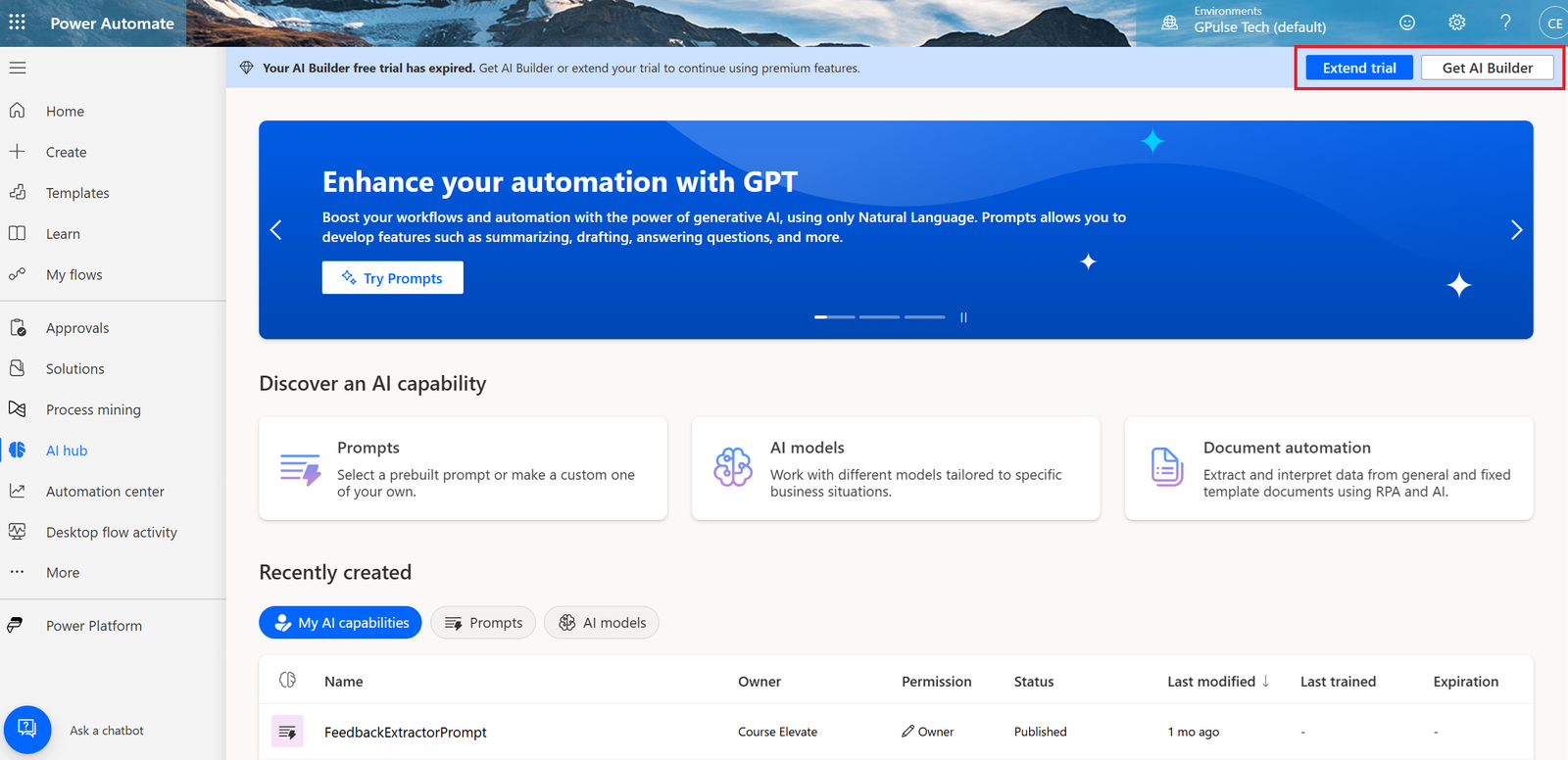 how to connect power automate with chat-gpt