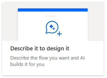 Types of Power Automate flow - AI flow or Describe it Design it flow by CoyLix