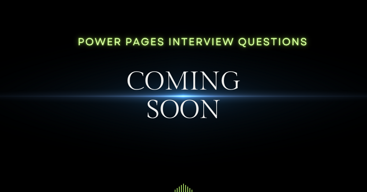 Power Pages coming Soon