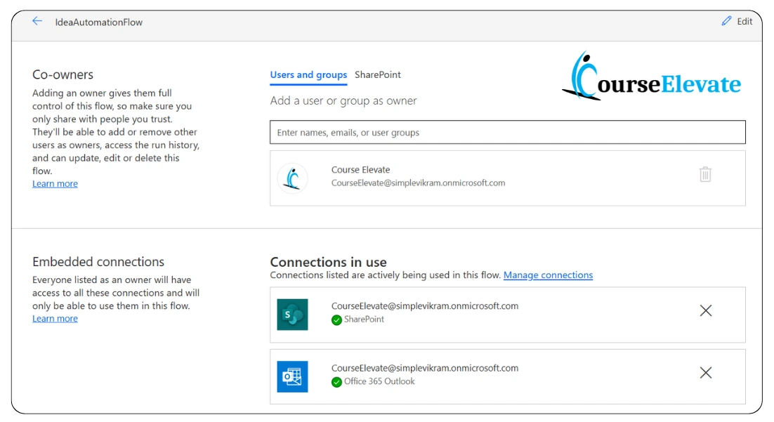 Sharing Flow as a Co-Owner - Course Elevate