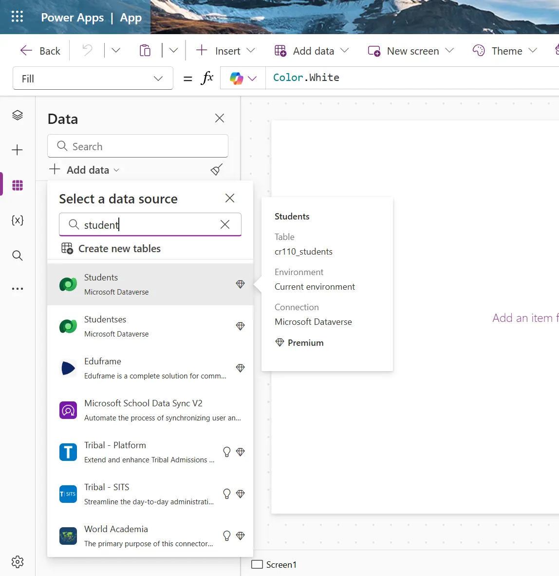 connect with data source