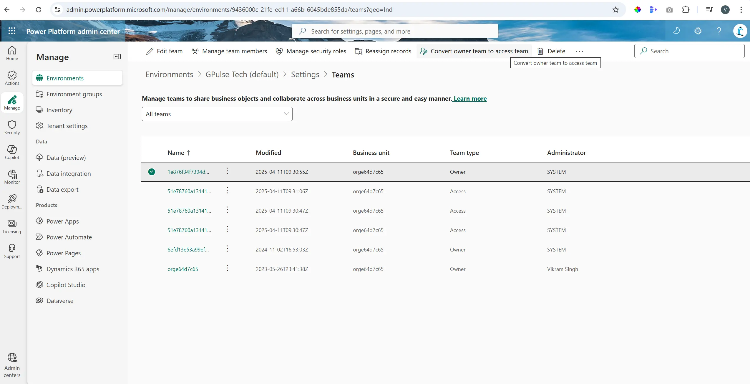 Model-Driven Apps performance optimization and ALM interview questions convert owner team
