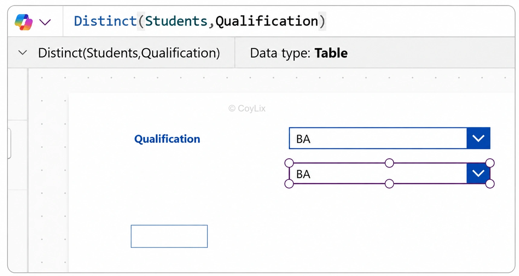 DistinctFunctionInPowerApps_by_CoyLix