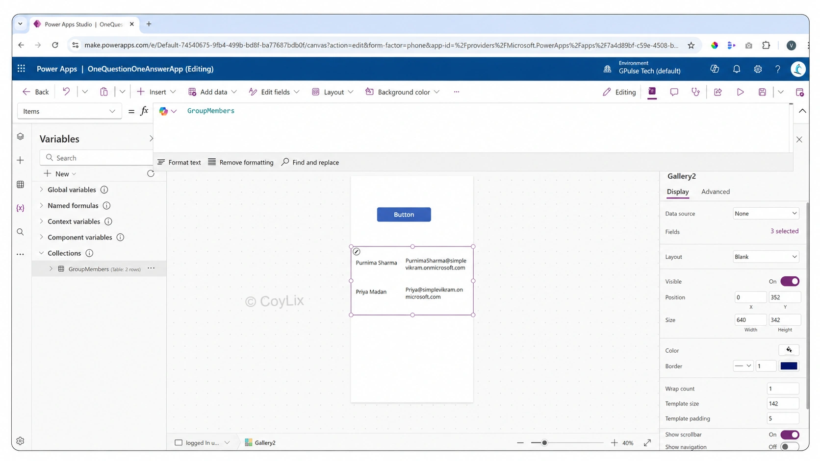 role-based security in Power Apps by CoyLix
