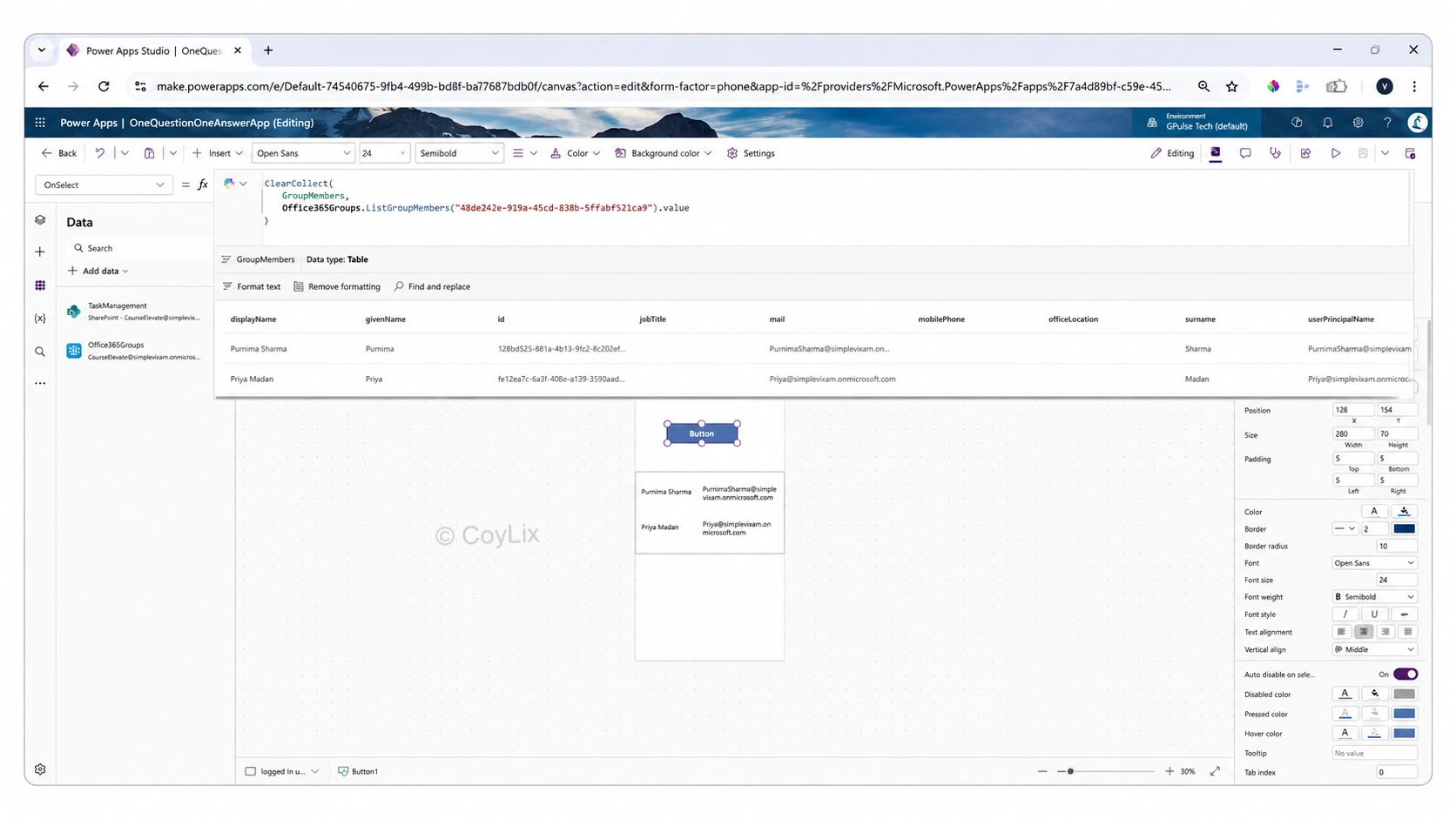 role-based security in Power Apps by CoyLix
