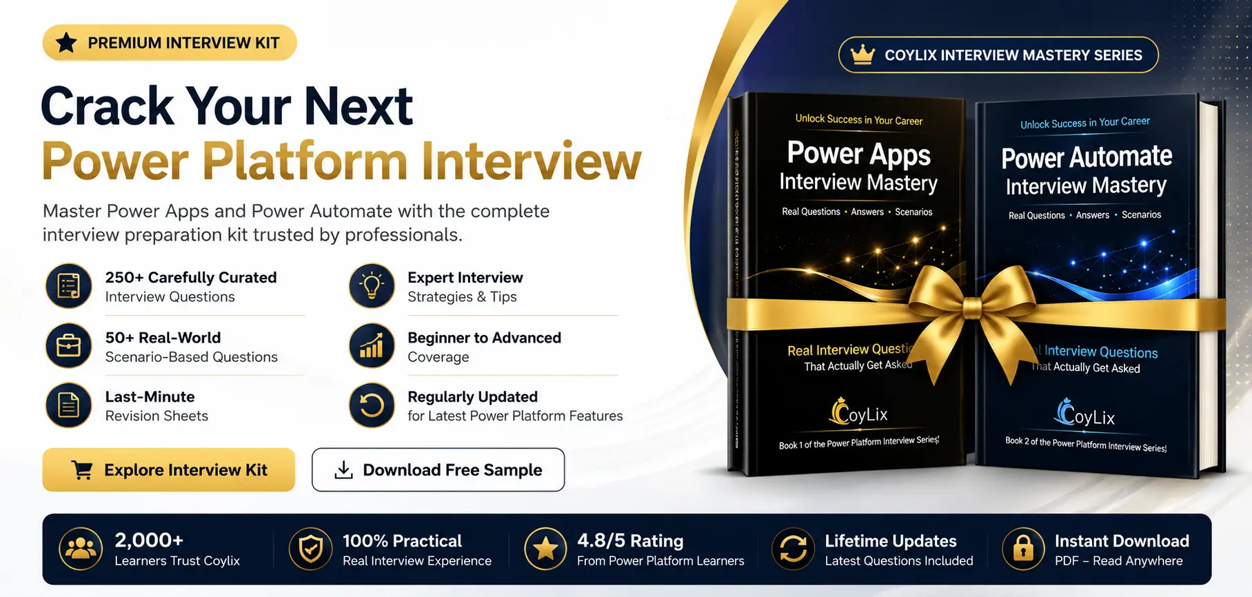 Power Platform Interview books by CoyLix