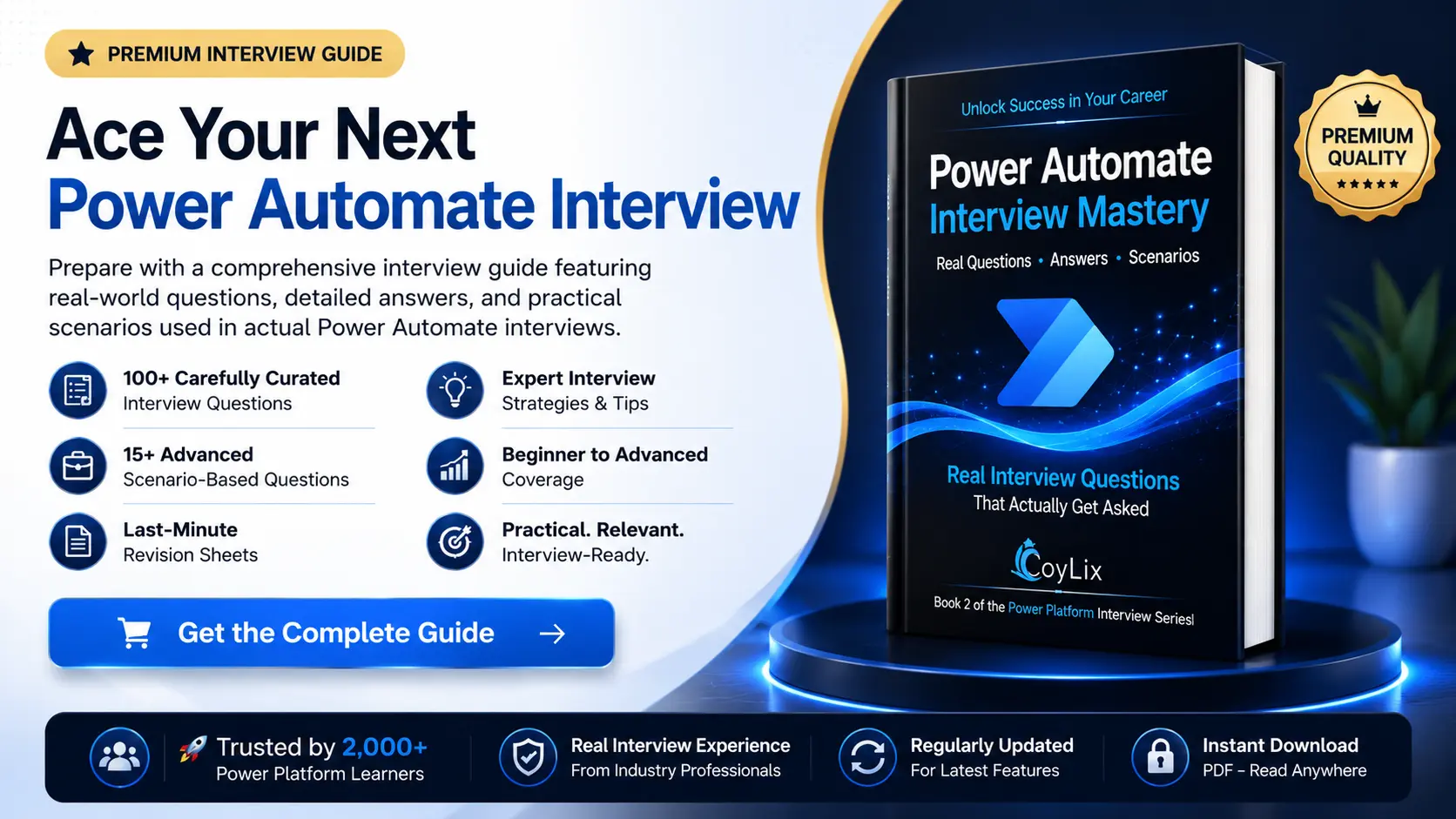 Power Automate Interview Questions E-Book by CoyLix
