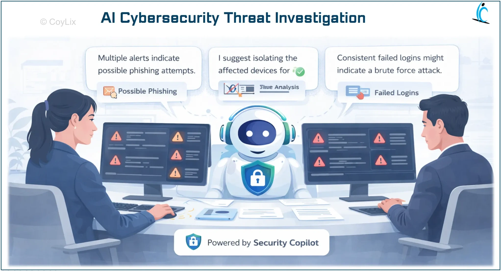 Security Copilot threat investigation dashboard by CoyLix